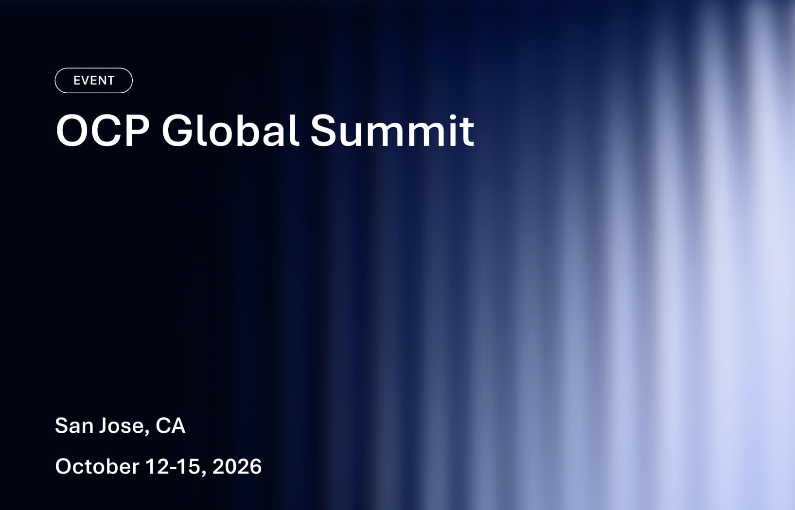 OCP Global Summit event tile on the AMI event page